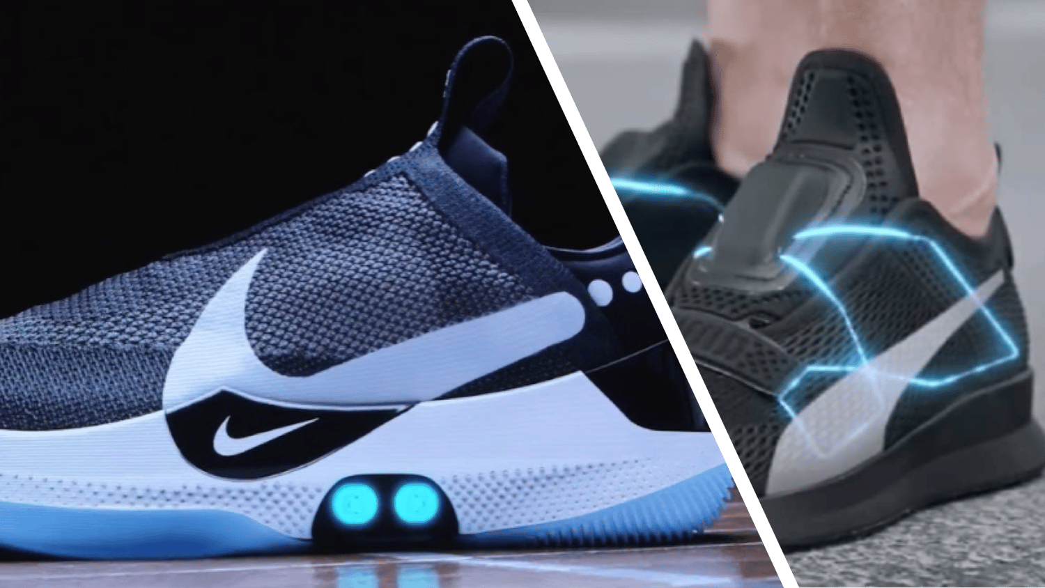 Back to the Future: NIKE and Puma both deliver self-lacing shoes