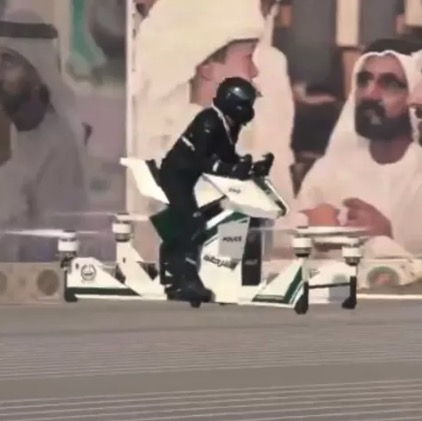 It's really happening...Dubai Police start training on drone-style hoverbikes